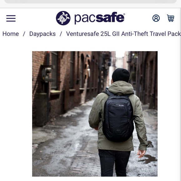 Pacsafe Handbags - PACSAFE Backpack Venturesafe 25 Anti-Theft Travel